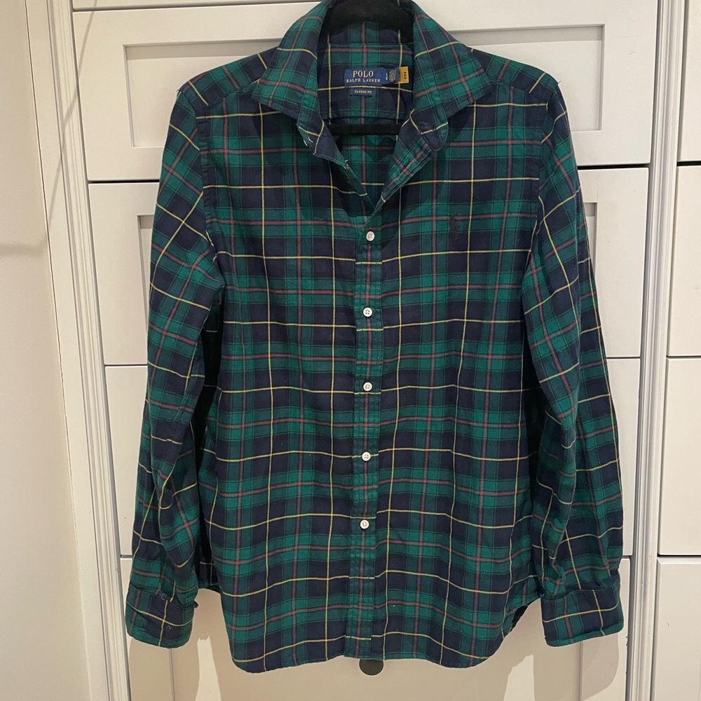 Ralph Lauren Classic Fit Plaid Flannel Shirt